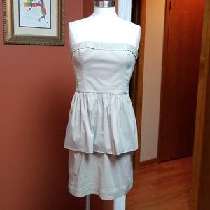 BCBGMAXAZRIA tan "Huxley" dress